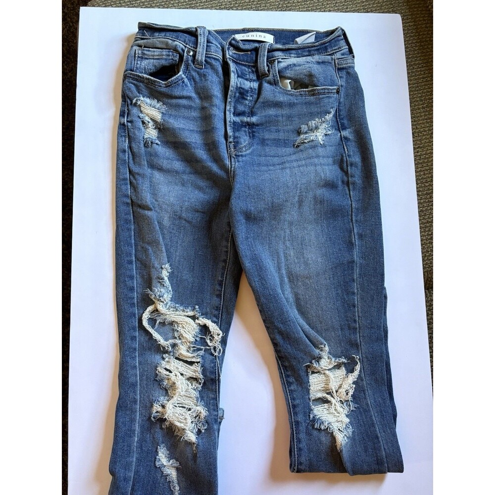 Eunina Bella Woman’s Jeans, Super High Rise, Skinny Ankle Size 5